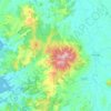 Pirongia Forest Park topographic map, elevation, terrain