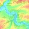 Montrésor topographic map, elevation, terrain