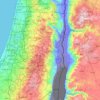 Area B topographic map, elevation, terrain