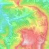 Aucelon topographic map, elevation, terrain