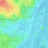 Drzetowo-Grabowo topographic map, elevation, terrain