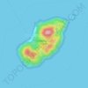 Fitzroy Island topographic map, elevation, terrain