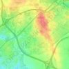 Suroeste topographic map, elevation, terrain