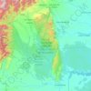 Parque Nacional Natural Sierra de la Macarena topographic map, elevation, terrain