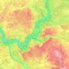 Vilnius topographic map, elevation, terrain