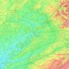 Haute-Saône topographic map, elevation, terrain