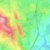 Cofton Hackett CP topographic map, elevation, terrain