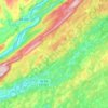 Hardwick Township topographic map, elevation, terrain