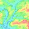 Littlehempston topographic map, elevation, terrain