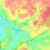 Nohant-en-Graçay topographic map, elevation, terrain