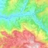 Saignon topographic map, elevation, terrain