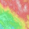 Općina Čavle topographic map, elevation, terrain