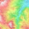 Fontcouverte-la-Toussuire topographic map, elevation, terrain