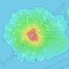 Rangitoto Island topographic map, elevation, terrain