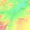 Cercle de Guercif دائرة جرسيف topographic map, elevation, terrain