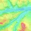 Breuillet topographic map, elevation, terrain