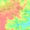 Heugnes topographic map, elevation, terrain