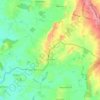 Inkberrow topographic map, elevation, terrain