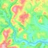 Staverton topographic map, elevation, terrain