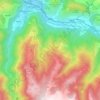 Albiès topographic map, elevation, terrain