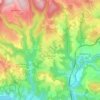 Saint-Germain-du-Teil topographic map, elevation, terrain