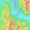 Doussard topographic map, elevation, terrain