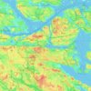 Nacka kommun topographic map, elevation, terrain