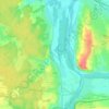 Cuffy topographic map, elevation, terrain