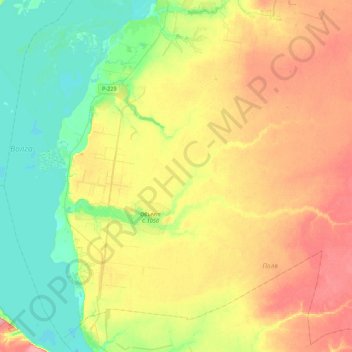 Терновское сельское поселение topographic map, elevation, terrain