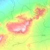 Ain Touila topographic map, elevation, terrain