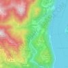 Cesara topographic map, elevation, terrain