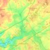 Déols topographic map, elevation, terrain