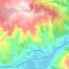 A Rúa topographic map, elevation, terrain