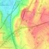Daresbury topographic map, elevation, terrain