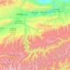 特克斯县 topographic map, elevation, terrain