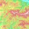 太白县 topographic map, elevation, terrain