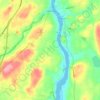 Gardiner topographic map, elevation, terrain