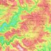 West Jerusalem topographic map, elevation, terrain