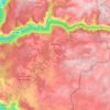 Veyreau topographic map, elevation, terrain