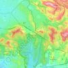 Lysterfield topographic map, elevation, terrain