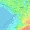 Chiba topographic map, elevation, terrain