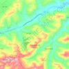 Ponzano di Fermo topographic map, elevation, terrain