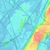 Secaucus topographic map, elevation, terrain