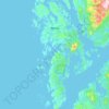 Bømlo topographic map, elevation, terrain