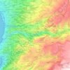 Ibraheem river topographic map, elevation, terrain