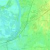 Le Pontet topographic map, elevation, terrain