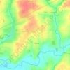 Milly topographic map, elevation, terrain