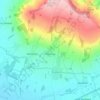 Overbury topographic map, elevation, terrain