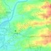 Gulod Itaas topographic map, elevation, terrain