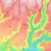 Thérondels topographic map, elevation, terrain